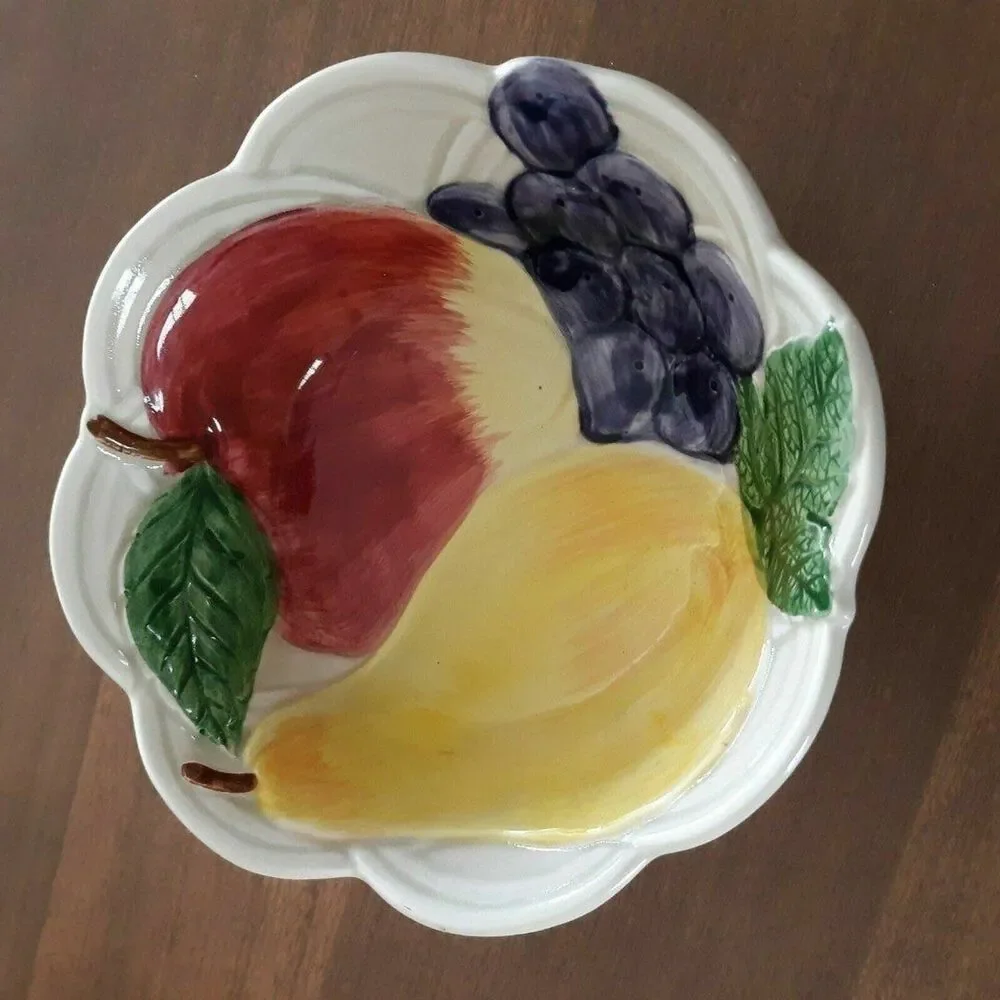 Otagiri Fruit Basket Fruit Dessert Sauce Bowl Embossed Basketweave